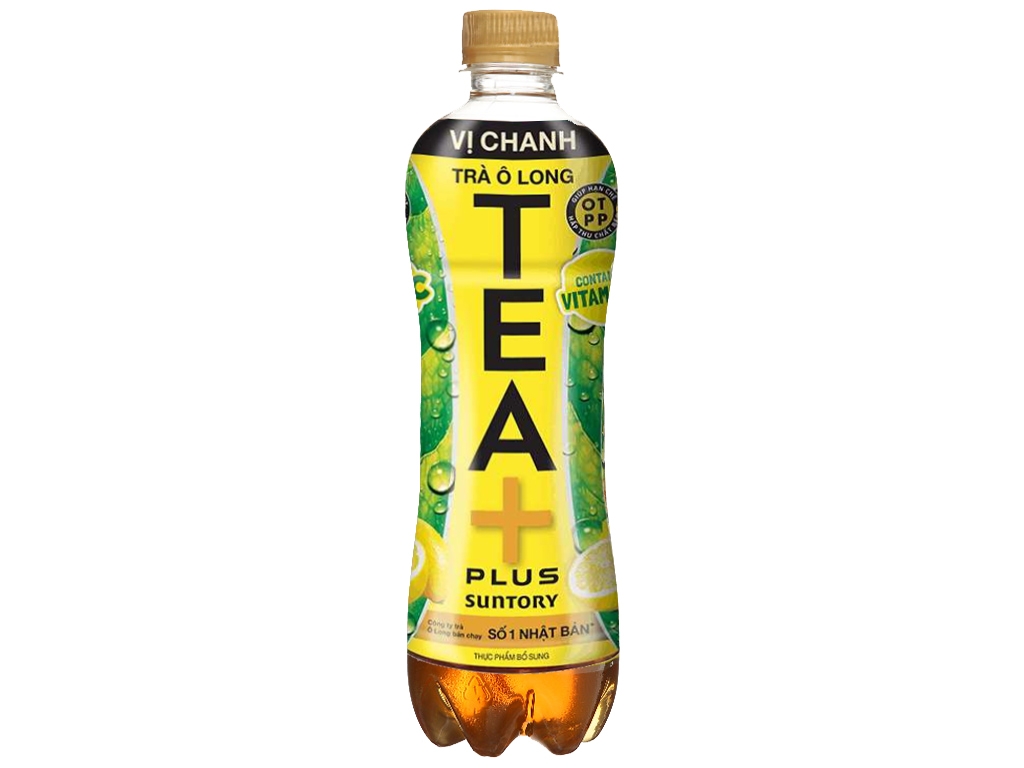 Trà Ô Long Vị Chanh Tea+ Plus 450ml