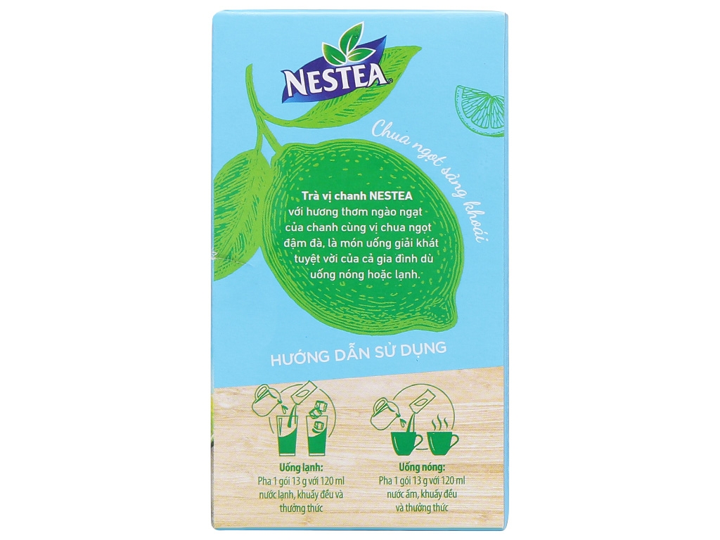 Trà NESTEA vị chanh hộp 195g (15 gói x 13g)