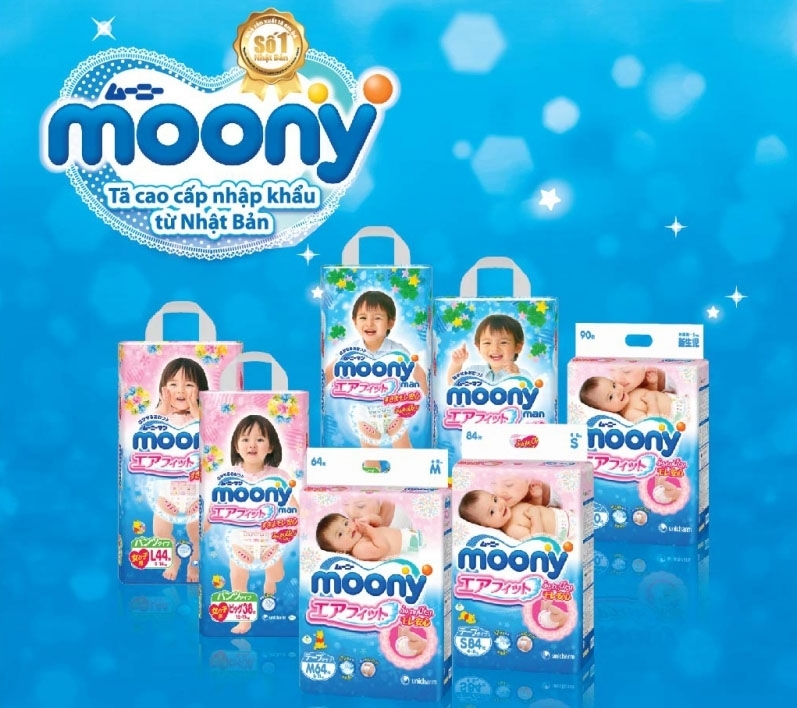 Tã/Bỉm dán Moony M64