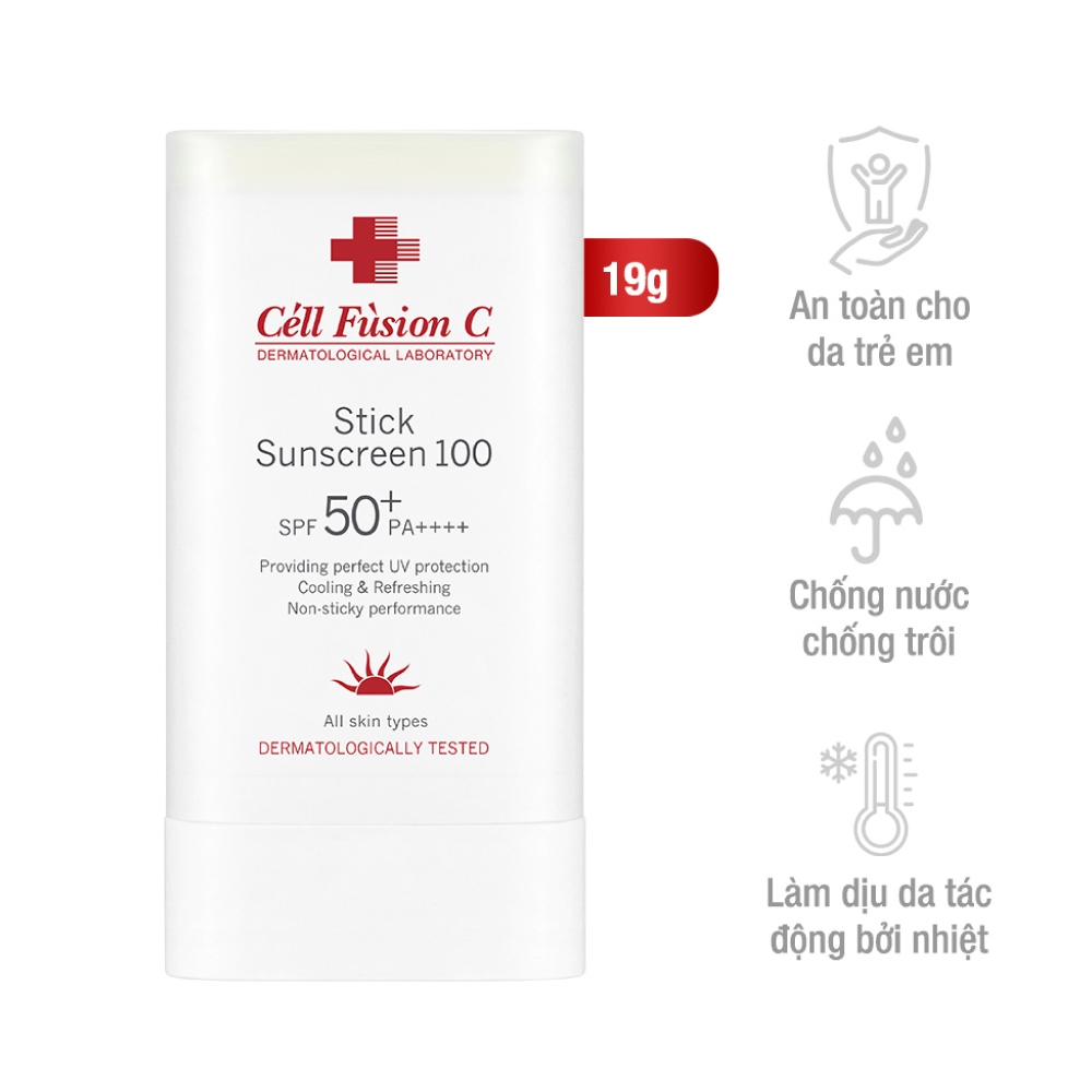 [HCM] Sáp chống nắng Cell Fusion C dạng thỏi Stick Sunscreen 100 SPF50+/ PA++++ 19g