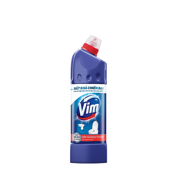 Nước Tẩy Bồn Cầu Vim Diệt Khuẩn Xanh Biển - Chai 880ml