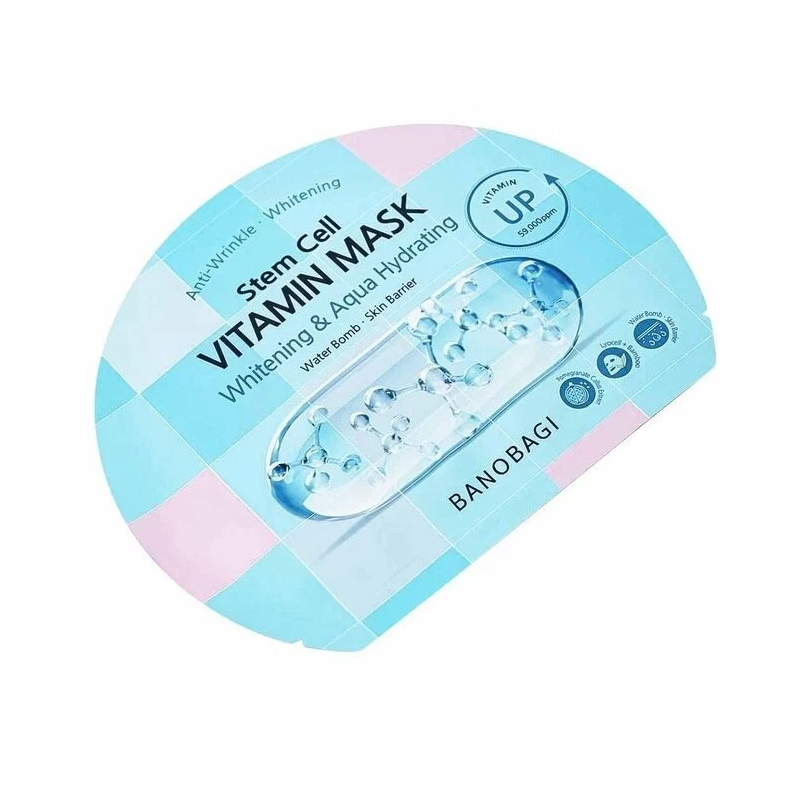 Mặt nạ BANOBAGI Stem Cell Vitamin Mask Whitening And Aqua Hydrating miếng 30g