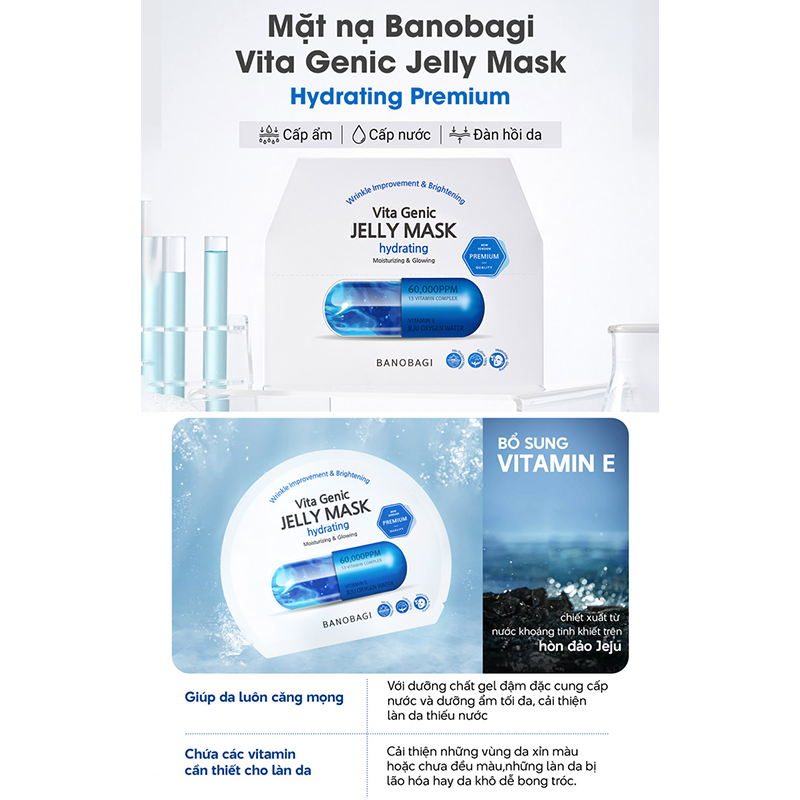 Mặt nạ BANOBAGI Vita Genic Jelly Mask Hydrating miếng 30g