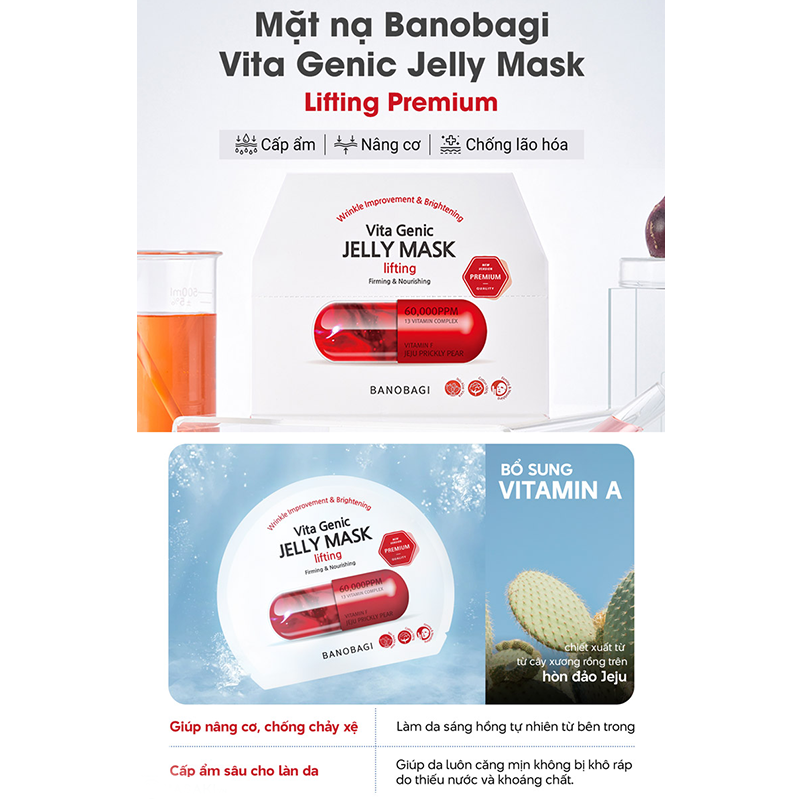 Mặt nạ BANOBAGI Vita Genic Jelly Mask Lifting miếng 30g