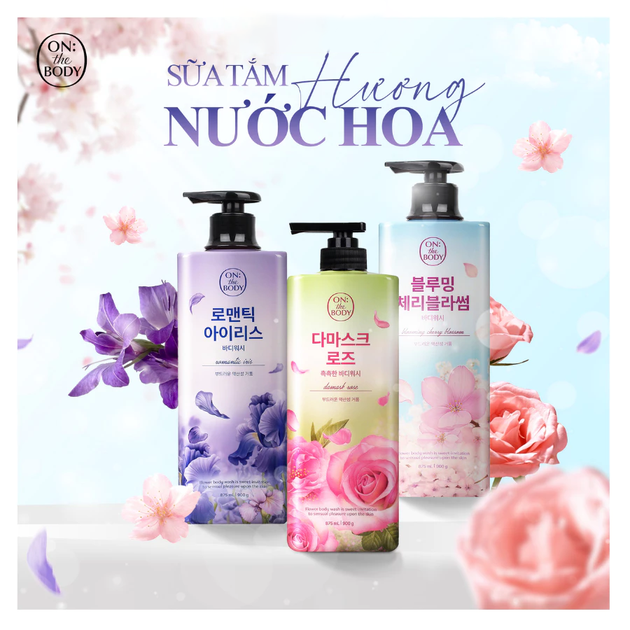 Sữa Tắm ON: THE BODY Flower Iris Body Wash 900g