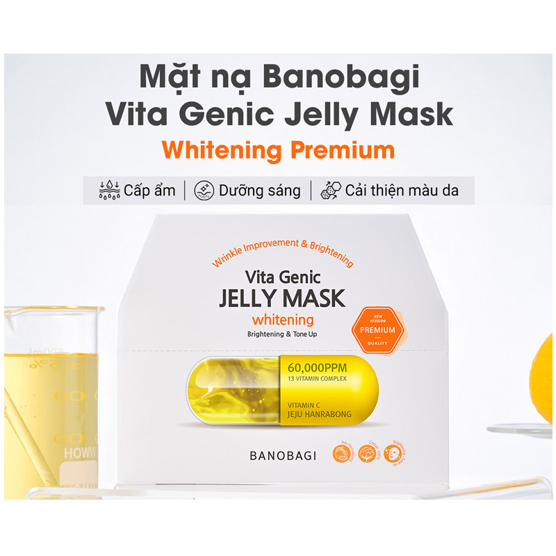 Mặt nạ BANOBAGI Vita Genic Jelly Mask Whitening miếng 30g