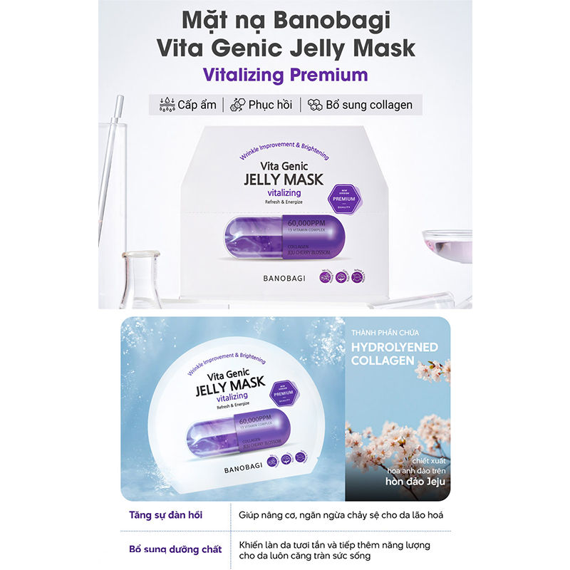 Mặt nạ BANOBAGI Vita Genic Jelly Mask Vitalizing miếng 30g