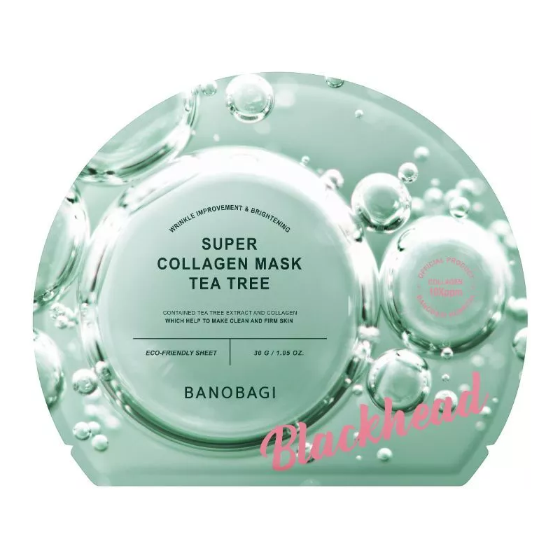 Mặt nạ BANOBAGI Super Collagen Mask Tea Tree miếng 30g