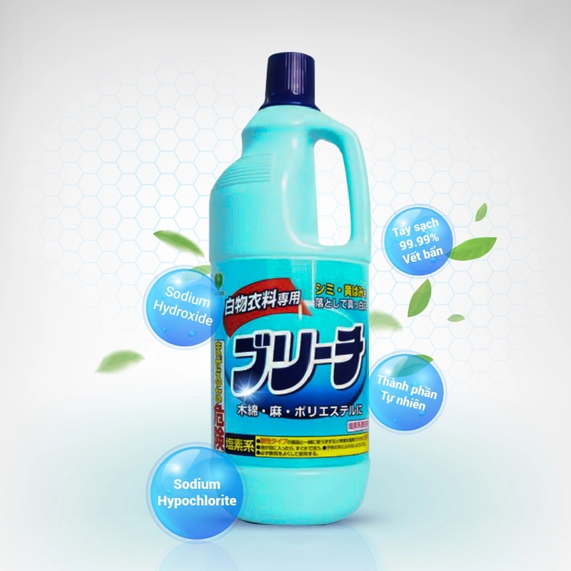 Nước tẩy trắng quần áo Chlorine 1500ml_301112