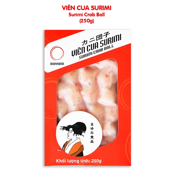 [HCM] Viên surimi vị cua Mayumi - Hộp 250g