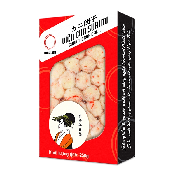 [HCM] Viên surimi vị cua Mayumi - Hộp 250g