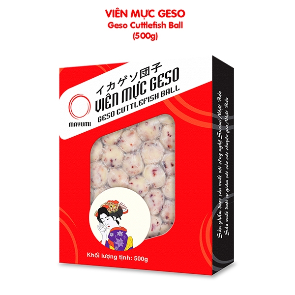 [HCM] Viên mực geso Mayumi - Hộp 500g