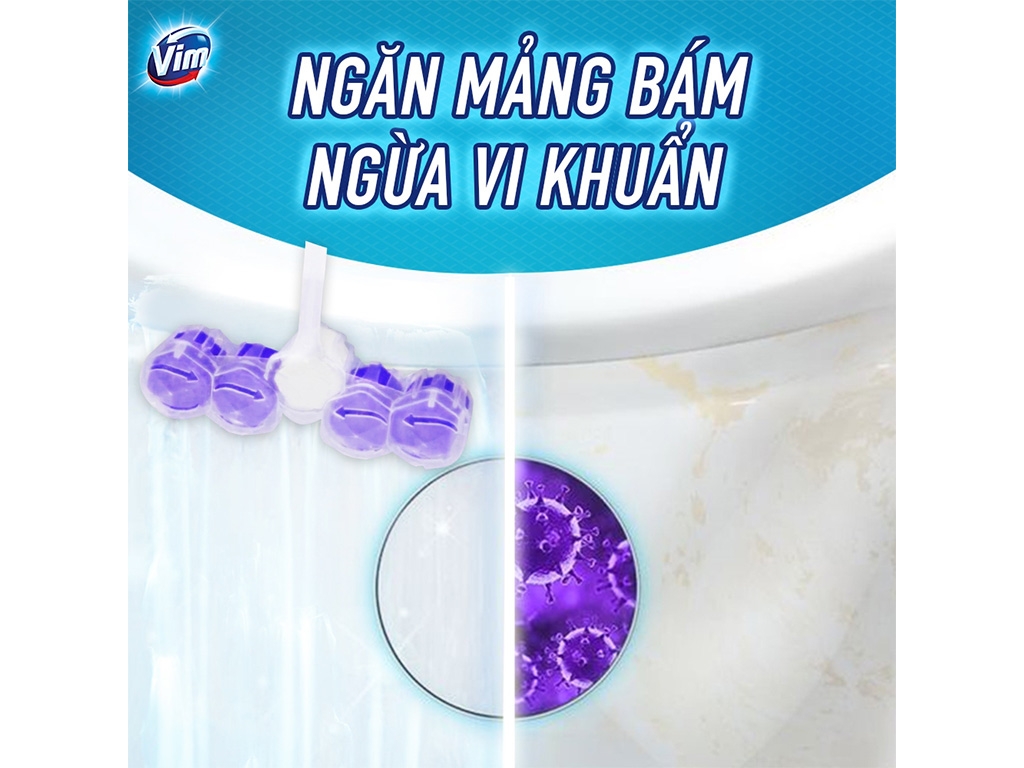 Viên treo bồn cầu Vim hương Chanh 50g