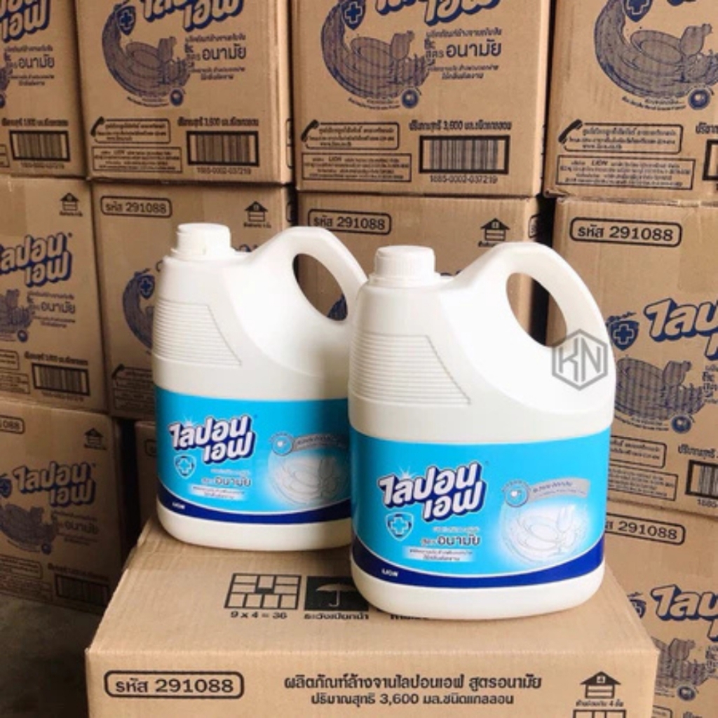 [THÙNG 4 CAN] Lipon F Nước Rửa Chén Không Mùi Can 3.2L