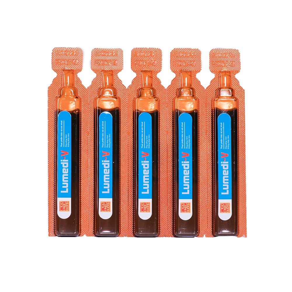 Thực phẩm bảo vệ sức khỏe Ngũ Phúc Đường Lumedi-V (Hộp 20 ống x 10ml)