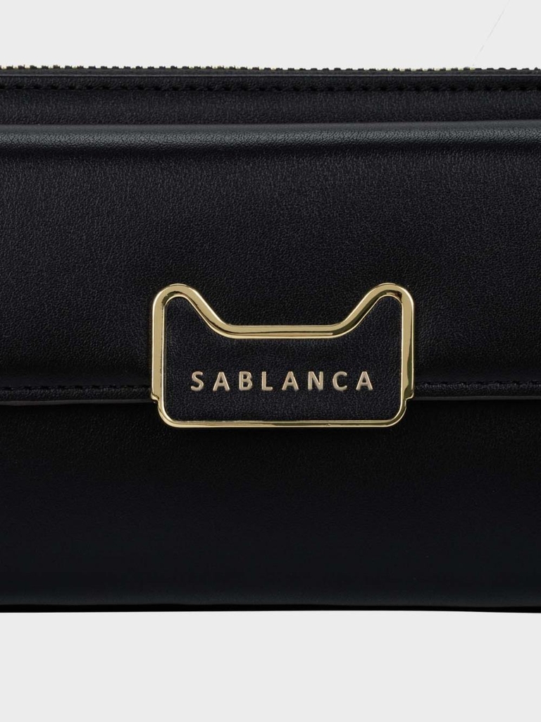 Ví cầm tay nắp gập Sablanca WA0163 - Đen