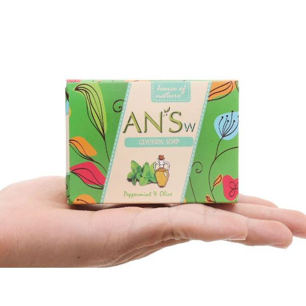 Combo 2 Xà phòng thiên nhiên bạc hà AN'Sw - Hộp 100g