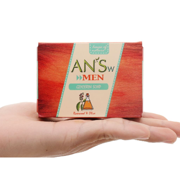 Xà phòng thiên nhiên gỗ hồng AN'Sw cho nam - Hộp 100g