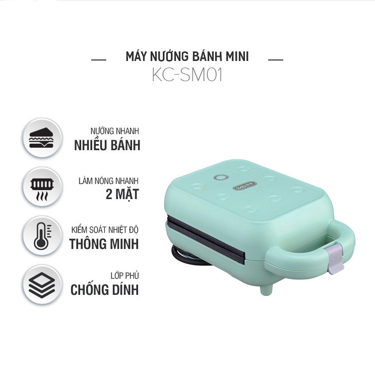 Máy nướng bánh KCB KC-SM01 - Xanh