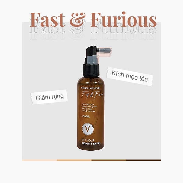 [HCM] Xịt tóc tinh dầu bưởi Vyvy Hair Care Fast & Furious 100ml