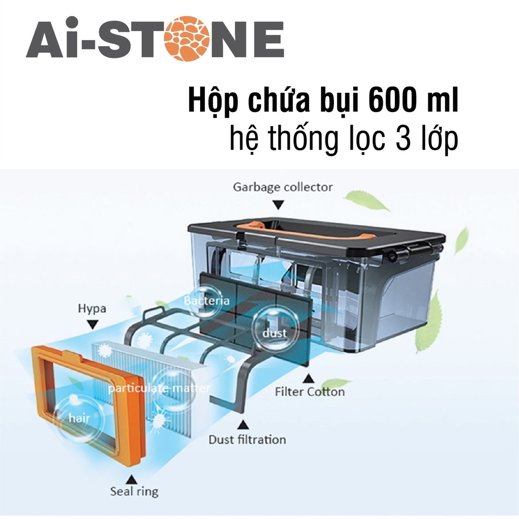 Robot hút bụi lau nhà Ai-STONE V31S Pro