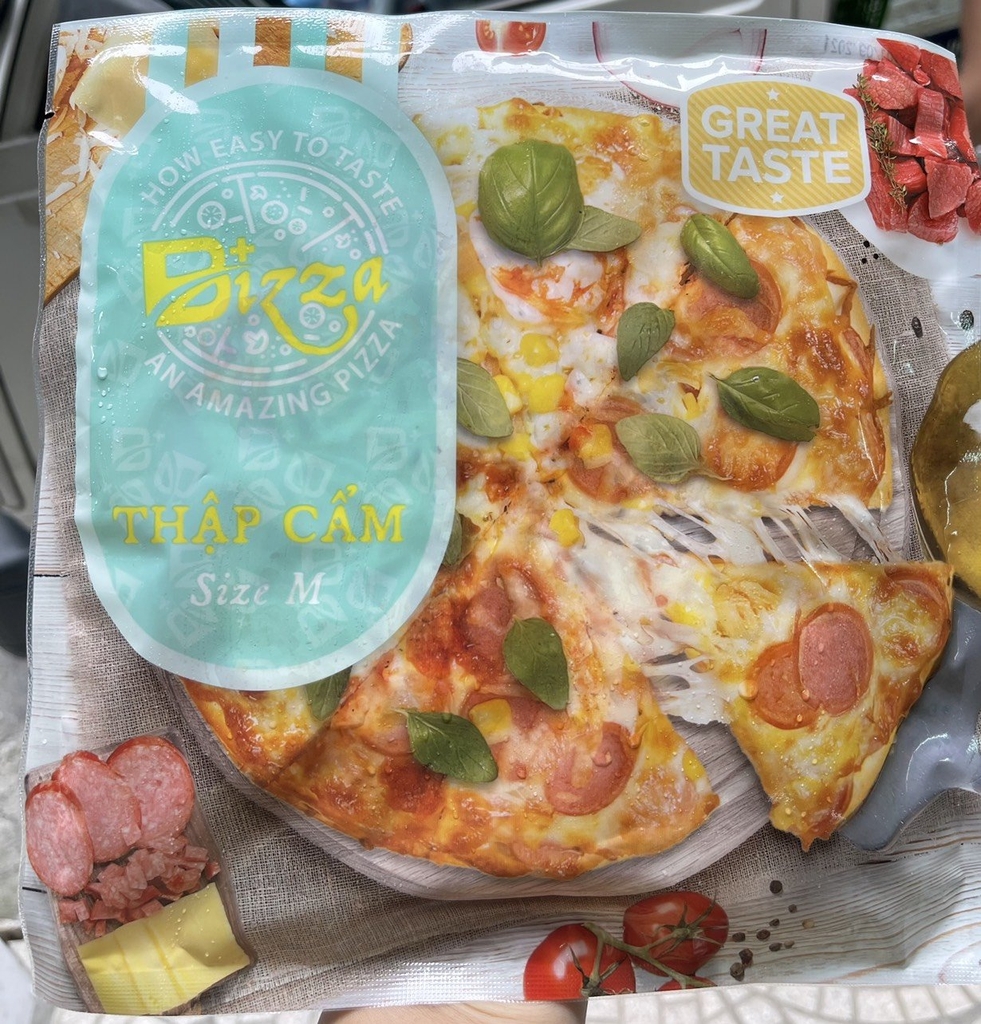 [HCM] Bánh Pizza xúc xích 200g