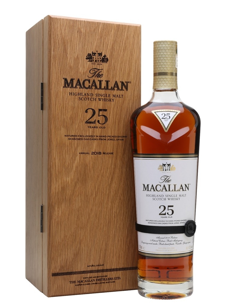 Rượu whisky đơn Scotland The Macallan 25 năm