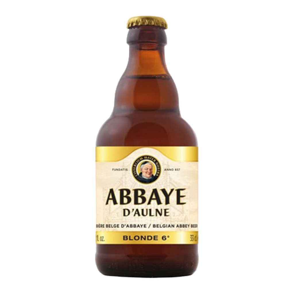 Bia chai vàng Bỉ Abbaye d'Aulne Blonde