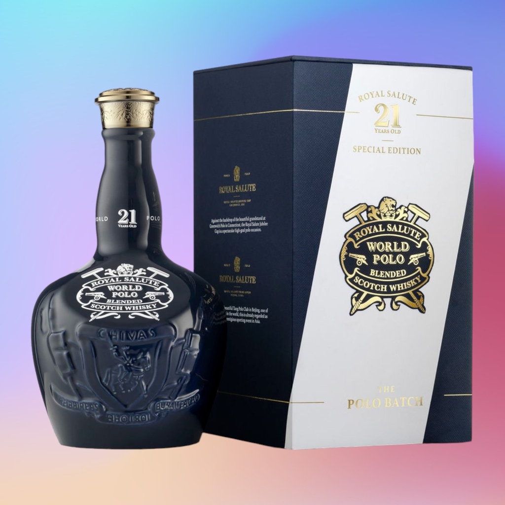 Rượu whisky pha trộn Scotland Royal Salute World Polo 21 năm