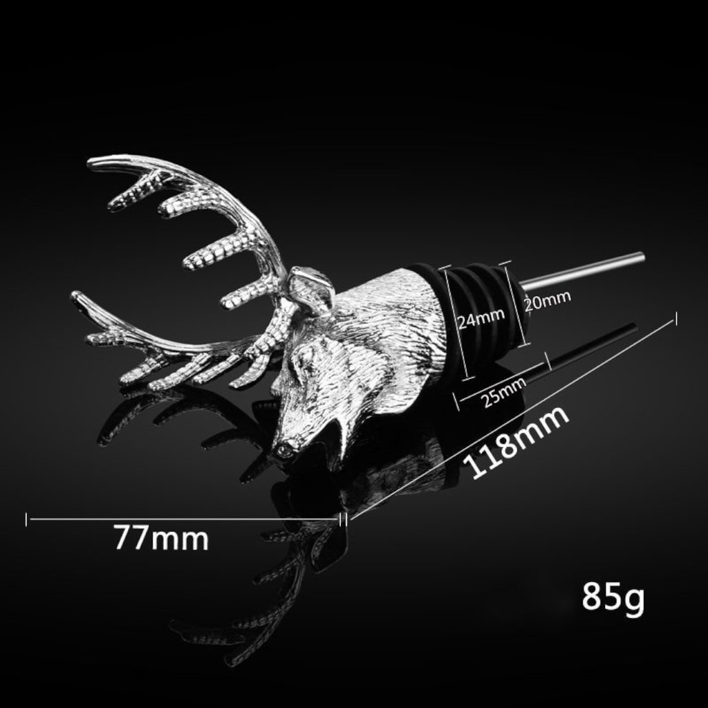 Dụng cụ rót rượu đầu hươu