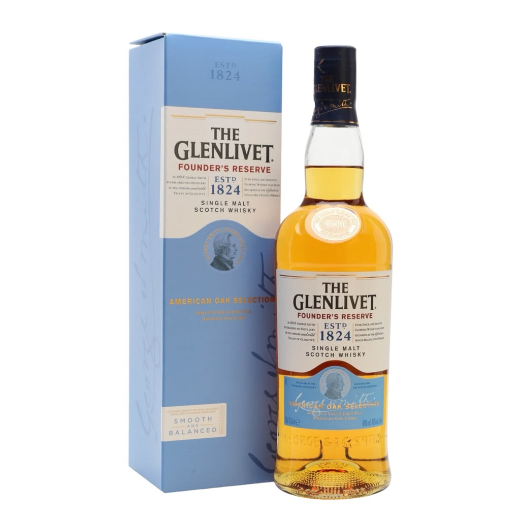 Rượu whisky đơn Scotland Glenlivet Founder's Reserve
