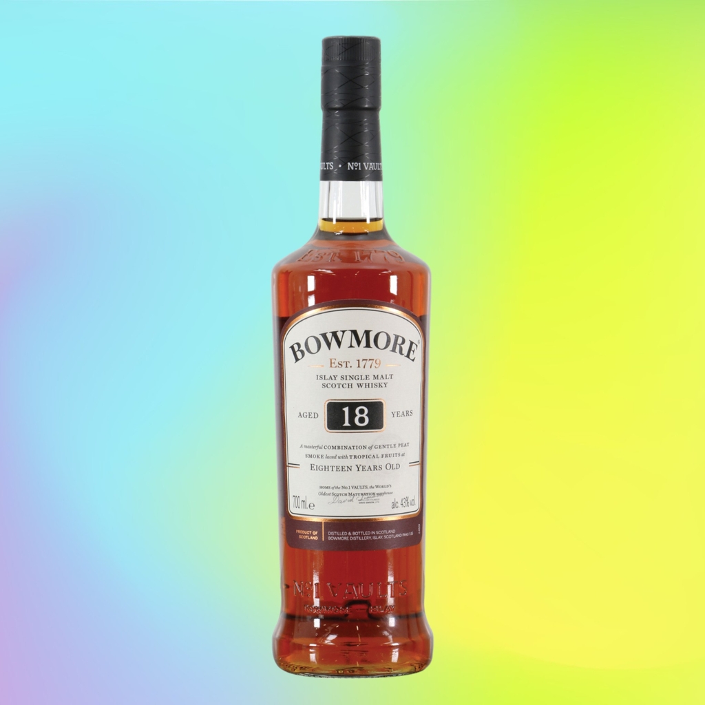 Rượu whisky đơn Scotland Bowmore 18 năm