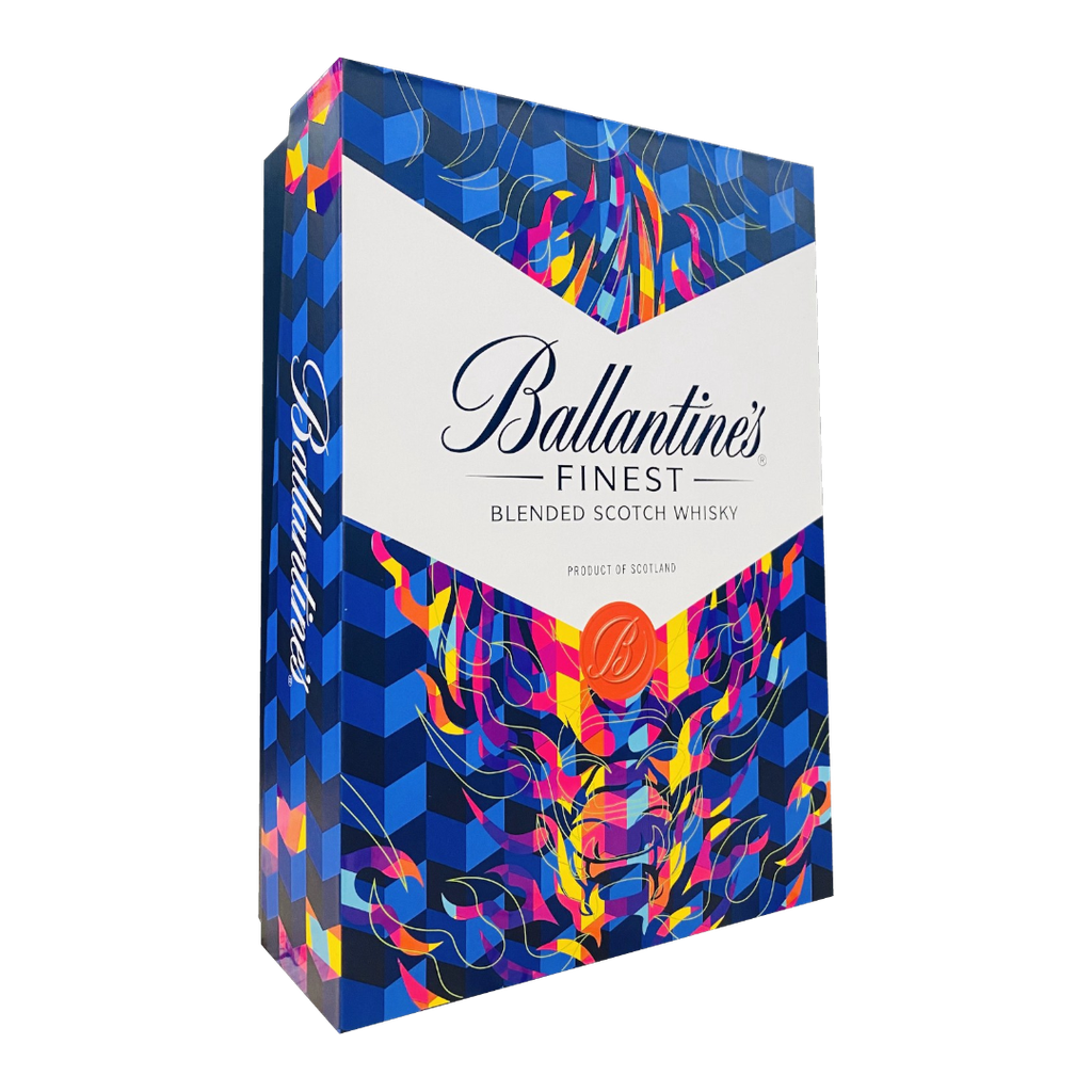 Hộp quà tặng rượu whisky pha trộn Scotland Ballantine's Finest