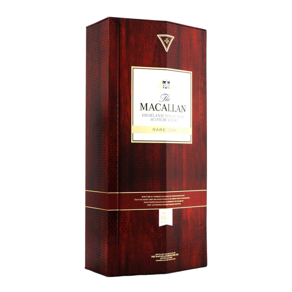 Hộp rượu whisky đơn Scotland Macallan Rare Cask