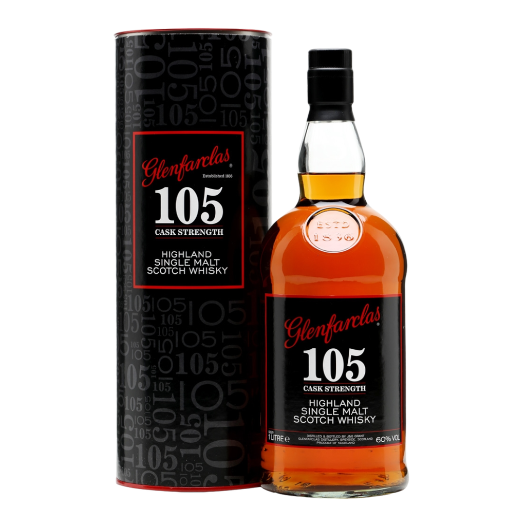 Rượu whisky đơn Scotland Glenfarclas 105 Cask Strength mini