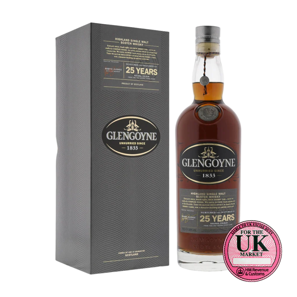 Rượu whisky đơn Scotland Glengoyne Natural Colour From Time and Oak Casks Alone 25 năm