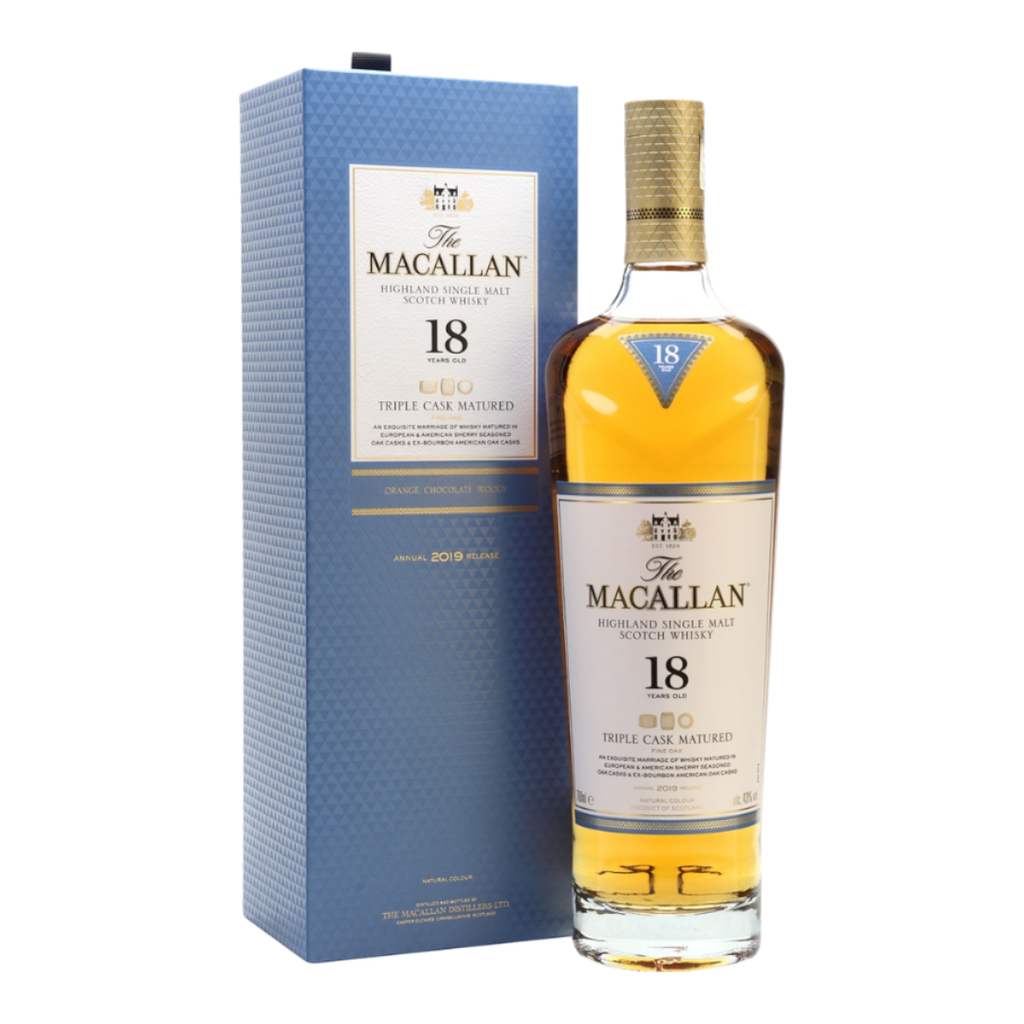Rượu whisky đơn Scotland Macallan 18 năm