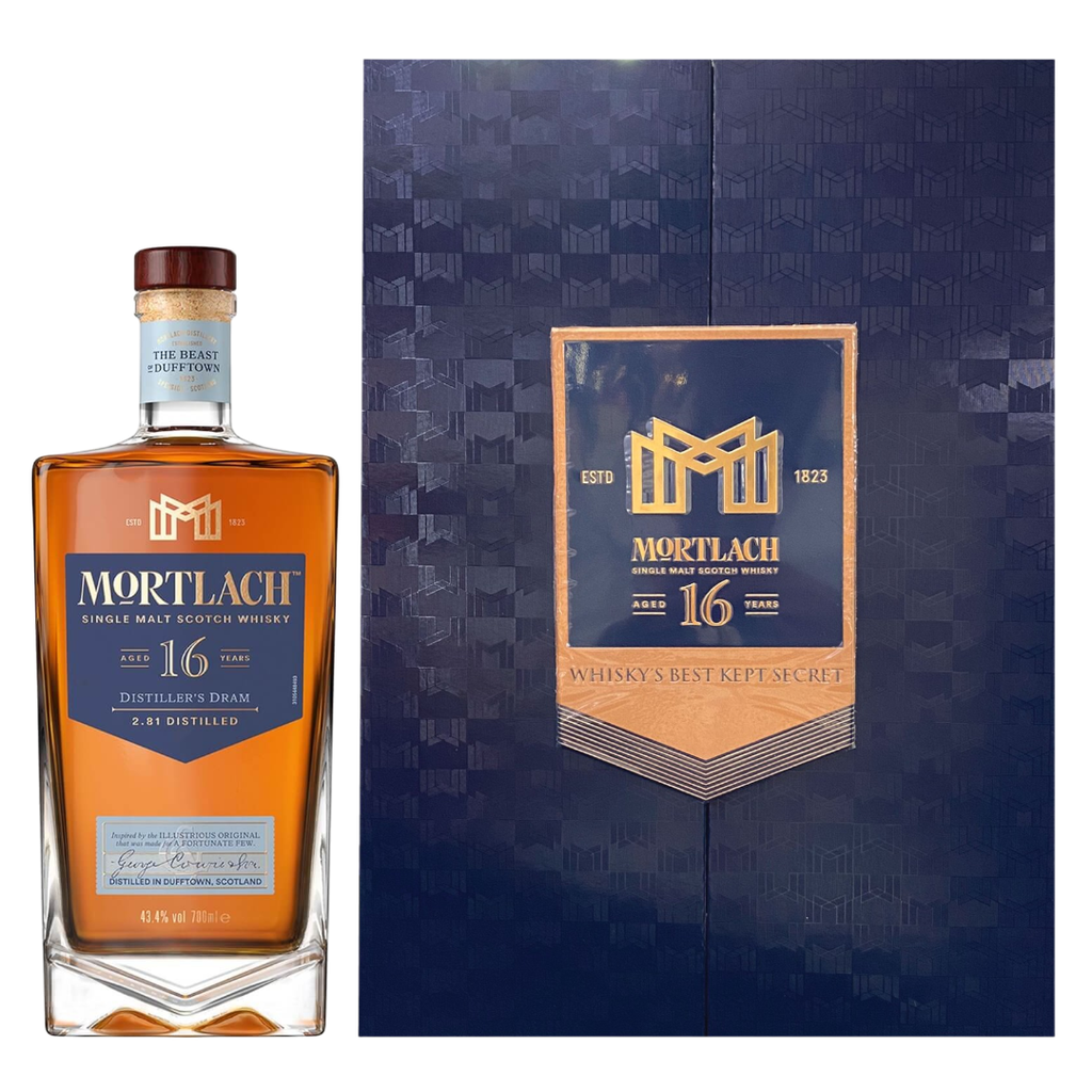 Rượu whisky đơn Scotland Mortlach Distiller's Dram 16 năm hộp quà tặng F23  / K32C
