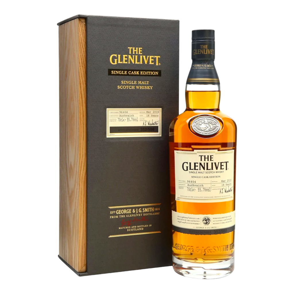 Rượu whisky đơn Scotland The Glenlivet 18 năm
