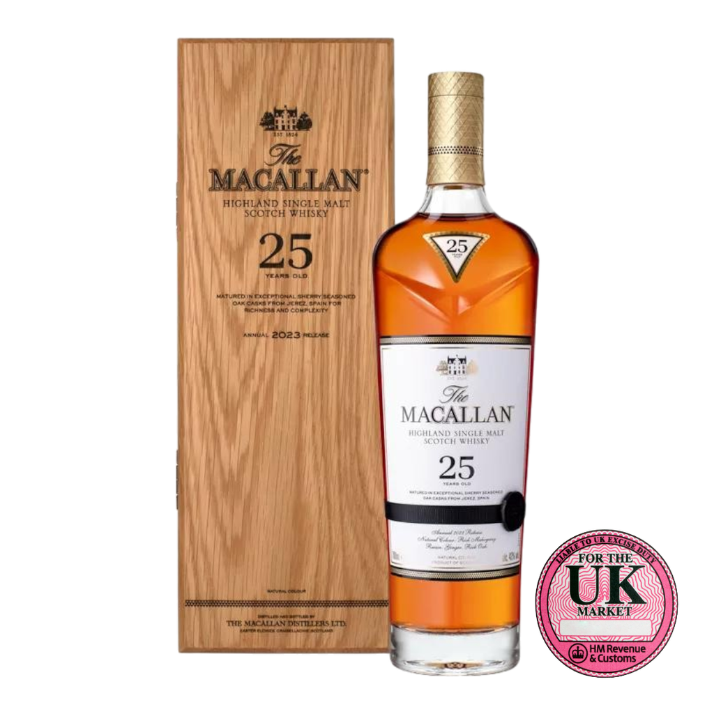 Rượu whisky đơn Scotland The Macallan 25 năm