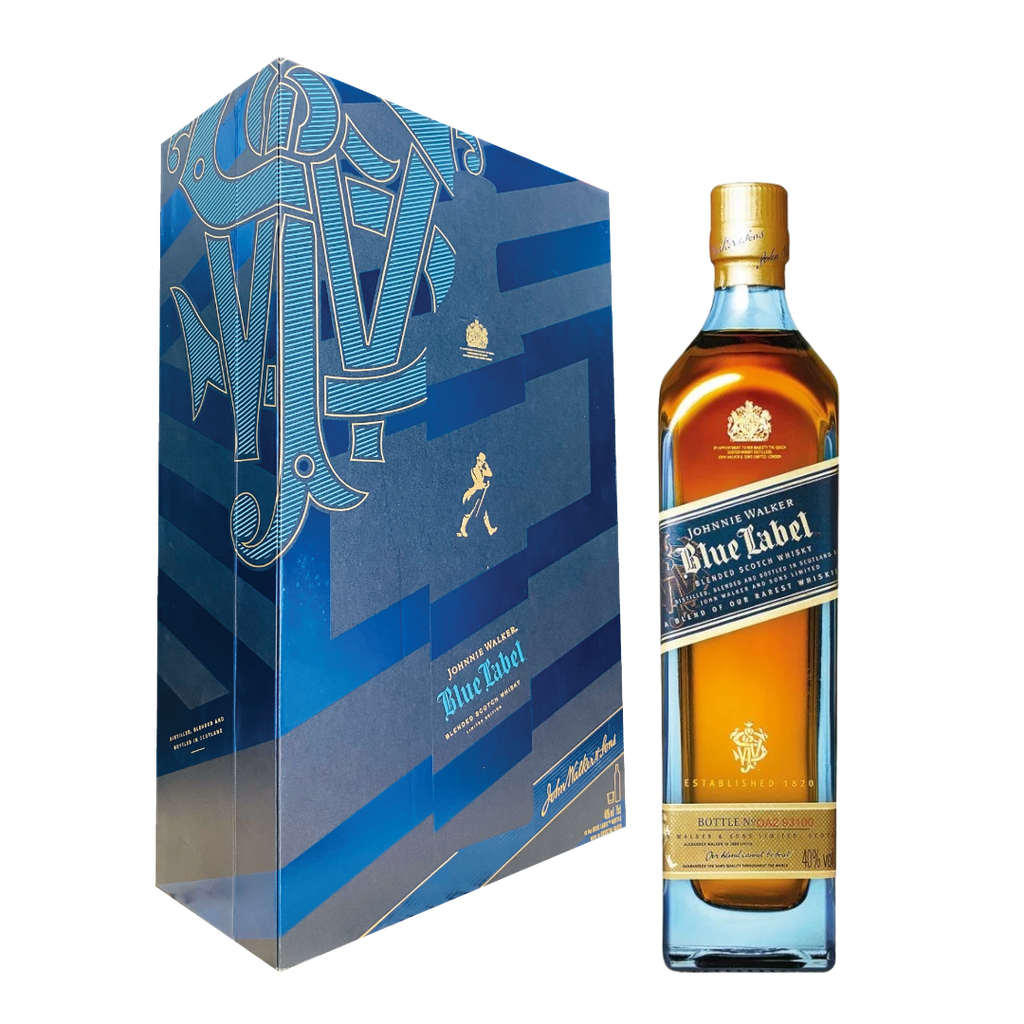 Rượu whisky pha trộn Scotland Johnnie Walker Blue Label hộp quà tặng F23 / K32C