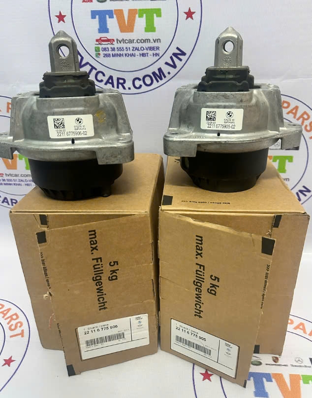 Cao su chân máy xe BMW 750i ,BMW 5 Series F10, 22116775906, 22116775905