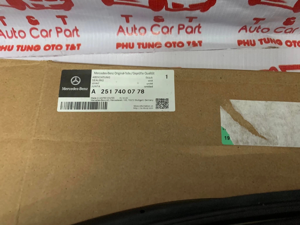 MERCEDES-BENZ R W251 Ron cửa phía sau A2517400778 CHÍNH HÃNG