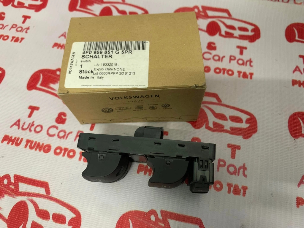 4F0959851G-Công tắc lên xuống kính tổng xe Audi Q7, A6, A3 - 4F0959851G