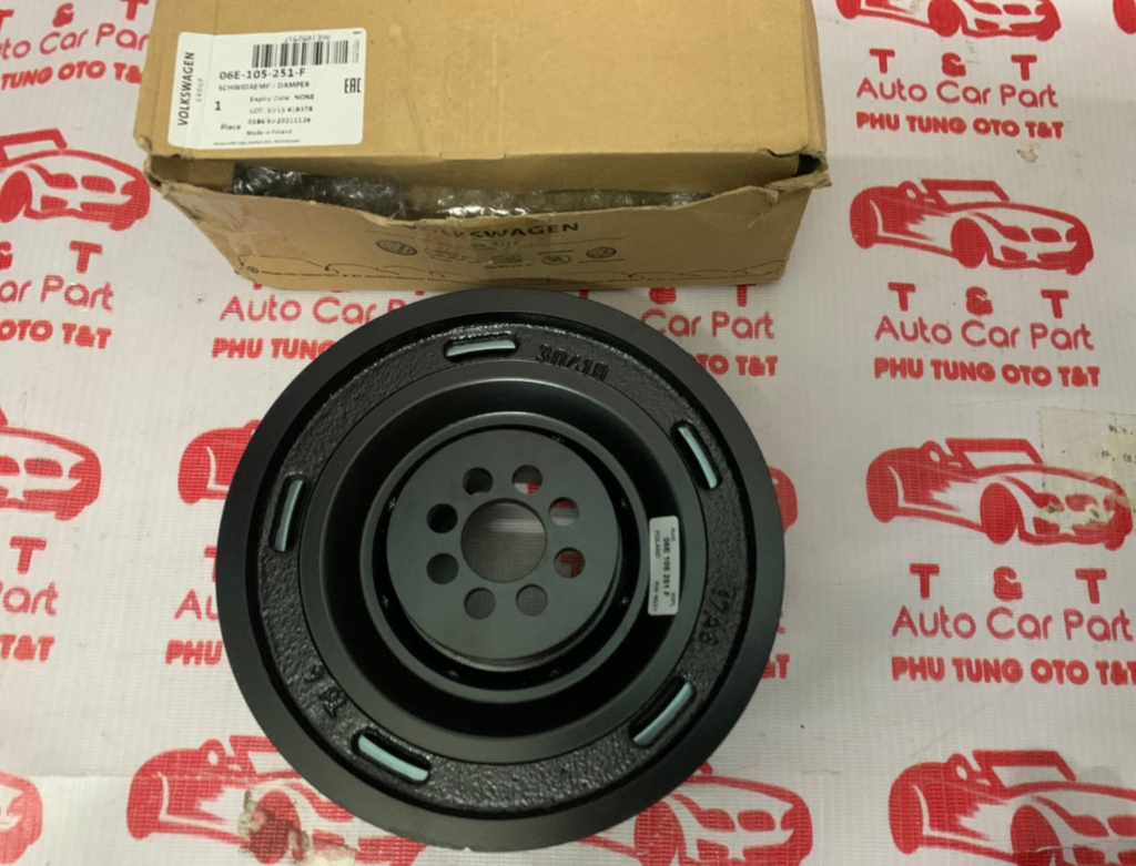 06E105251F-Pu ly trục cơ AUDI A4 A5 Q5 Q7 chính hãng - 06E105251F