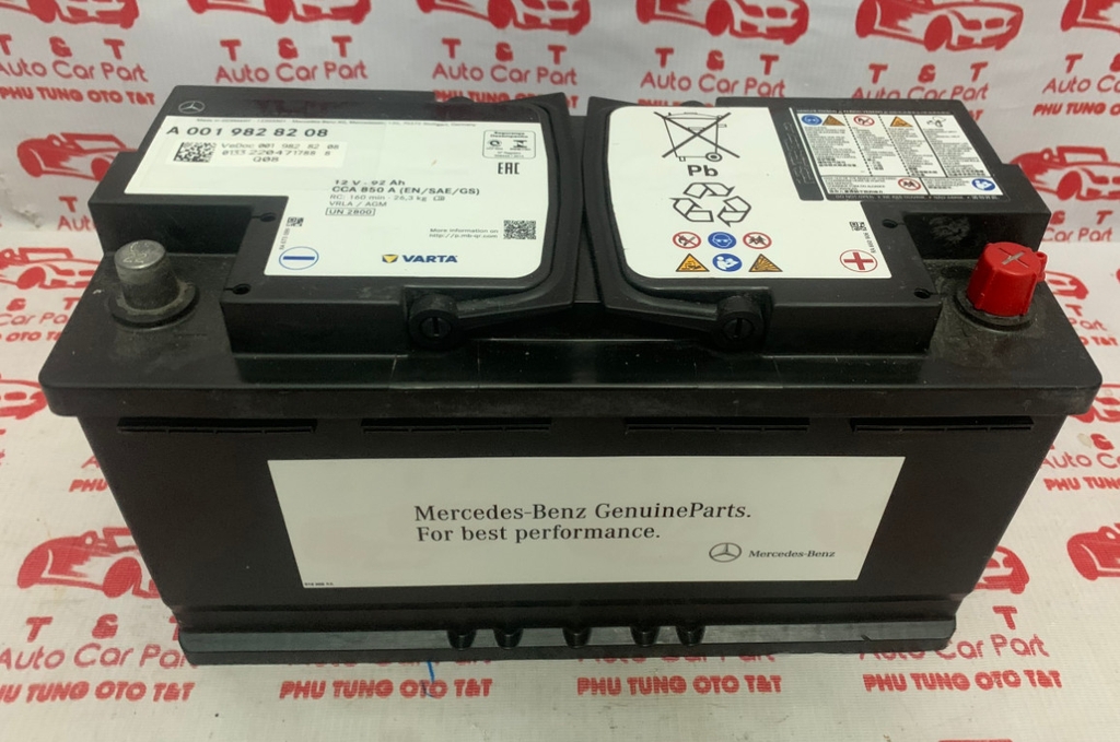 A0019828208  Ắc quy Mercedes C250 C300 S450 S500 Maybach ...