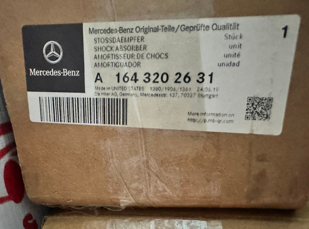 A1643202631 Giảm xóc sau GL class - A1643202631