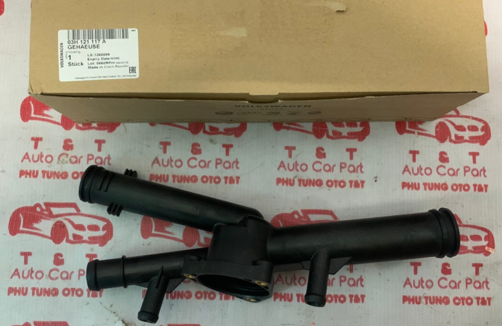 03H121117A   Vỏ van hằng nhiệt Audi Q7 03H-121-117-A