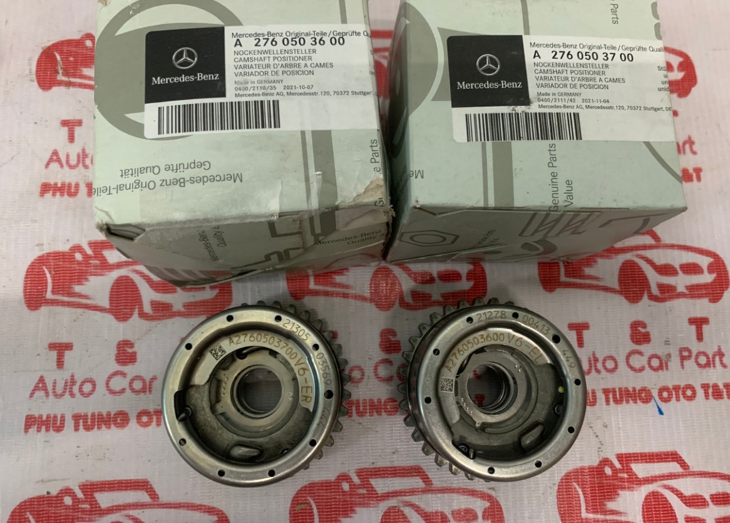 Nhông cam hút trái phảo Mercedes W222 M276 A2760503700 -A2760503600