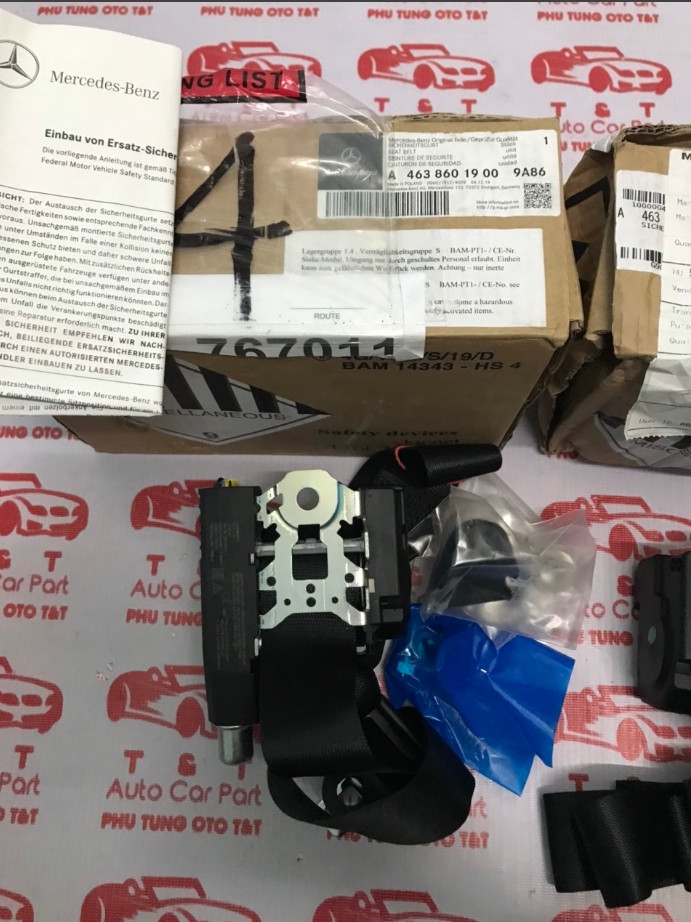 A4638601900 - A4638602000- Dây đai an toàn phía trước G63 -Front Left Seat Belt A4638601900  W463